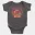 Vaazhkayila Sila Adigal Vizha Dhan Seyiyum Short Sleeve Baby Onesie in Charcoal Color